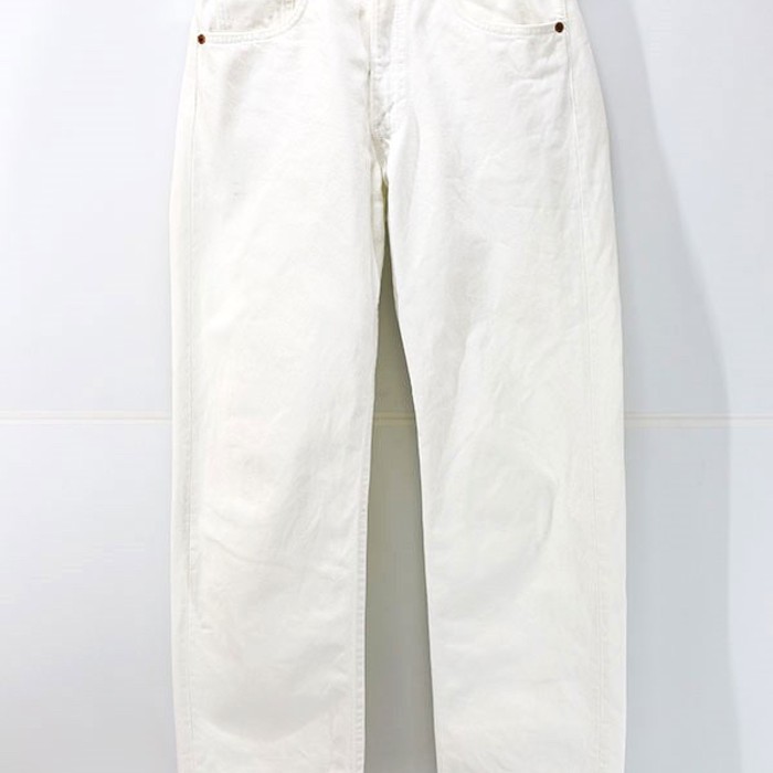 90s USA Levis 505 White Denim Pants W30 | Vintage.City 古着屋、古着コーデ情報を発信