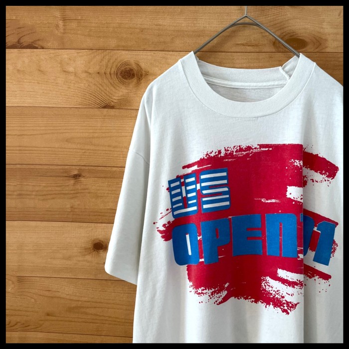 【US OPEN】90s Tシャツ プリント シングルステッチ US古着 | Vintage.City 古着屋、古着コーデ情報を発信