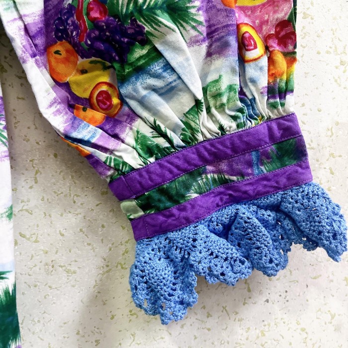 tropical fruit crochet dress/2085 | Vintage.City 古着屋、古着コーデ情報を発信