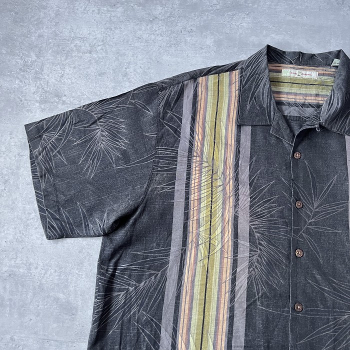 Tommy Bahama” black silk aloha shirt XXl | Vintage.City 古着屋、古着コーデ情報を発信