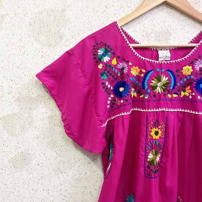 Mexican embroidery dress/2046 | Vintage.City 古着屋、古着コーデ情報を発信