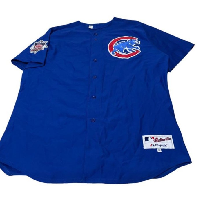 USA古着　ゲームシャツ　シカゴカブス　MLB メジャー　マジェスティック　刺繍 | Vintage.City 古着屋、古着コーデ情報を発信