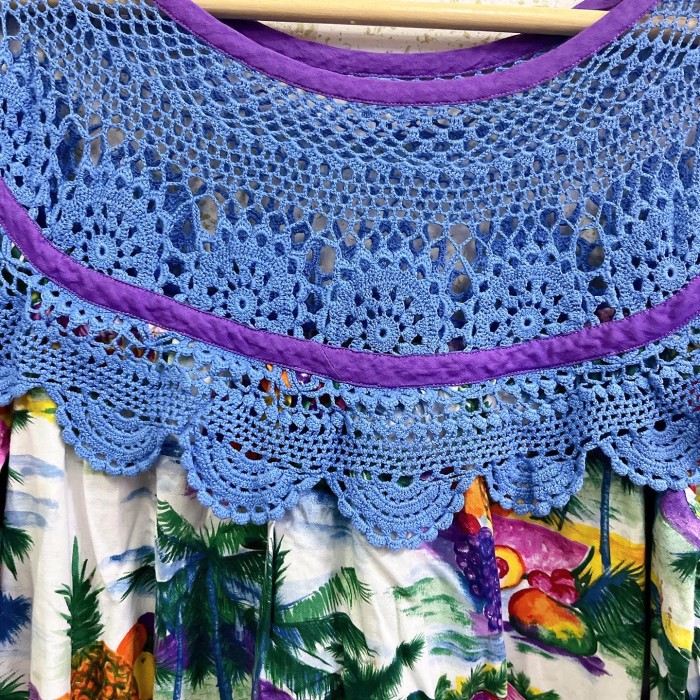 tropical fruit crochet dress/2085 | Vintage.City 古着屋、古着コーデ情報を発信