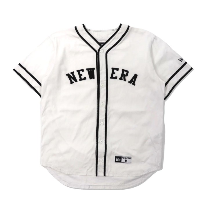NEWERA ベースボールシャツ M ホワイト コットン | Vintage.City
