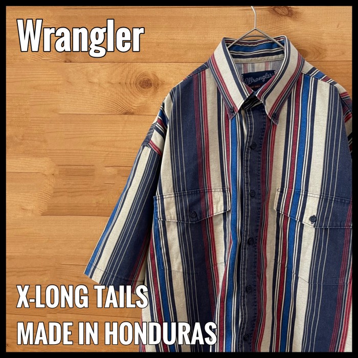 【Wrangler】マルチストライプ 半袖シャツ マルチカラー XLT US古着 | Vintage.City 빈티지숍, 빈티지 코디 정보