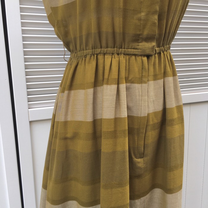 multi border sleeveless dress | Vintage.City 古着屋、古着コーデ情報を発信