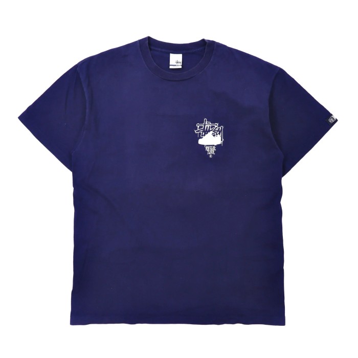 STUSSY Tシャツ XL バックプリント ビッグサイズ USA製 | Vintage.City