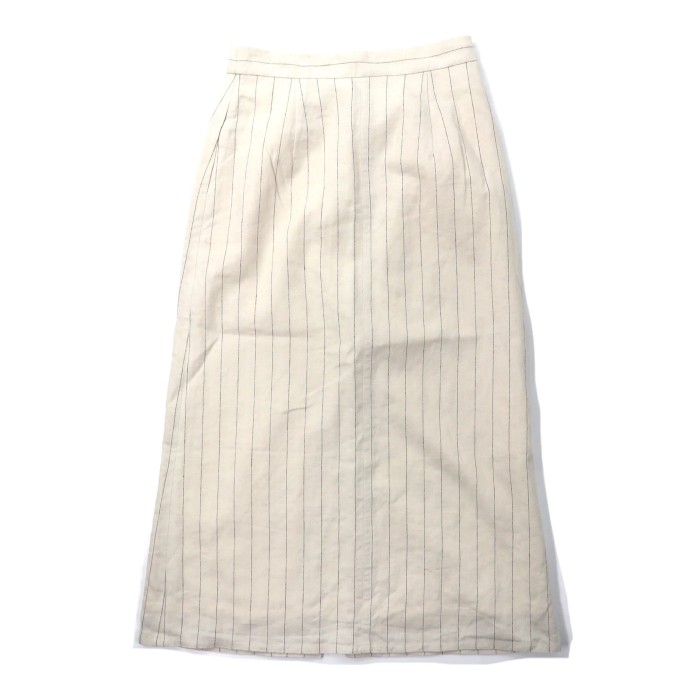 NATURAL BEAUTY BASIC 綿麻ピンストライプスカート M | Vintage.City 古着屋、古着コーデ情報を発信