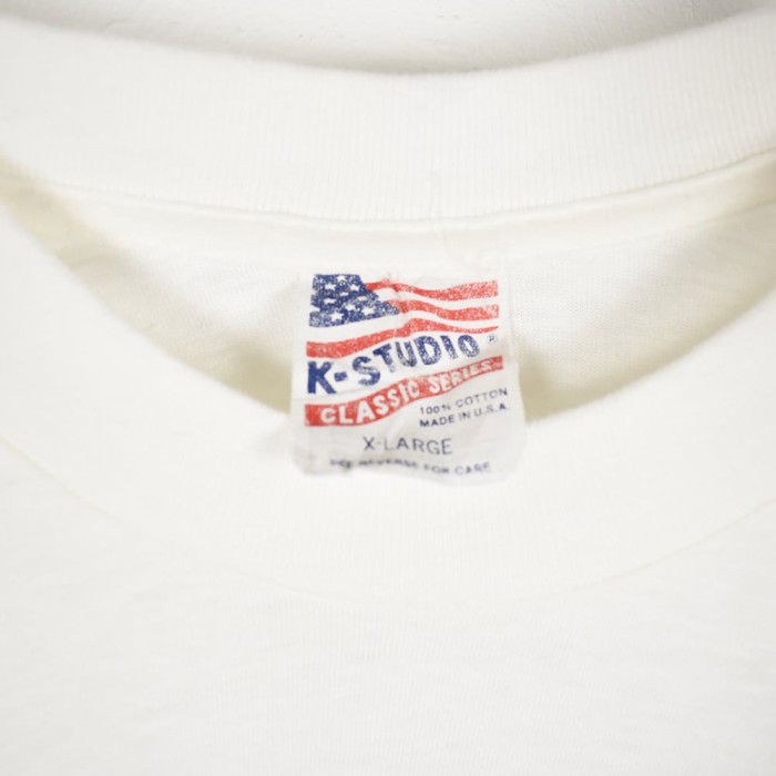 90's K-Studio USA製 ホワイト Tシャツ | Vintage.City 古着屋、古着コーデ情報を発信