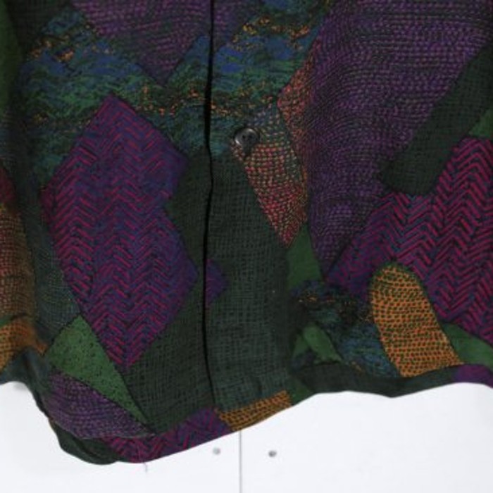 pointillism patchwork style wool shirt | Vintage.City Vintage Shops, Vintage Fashion Trends