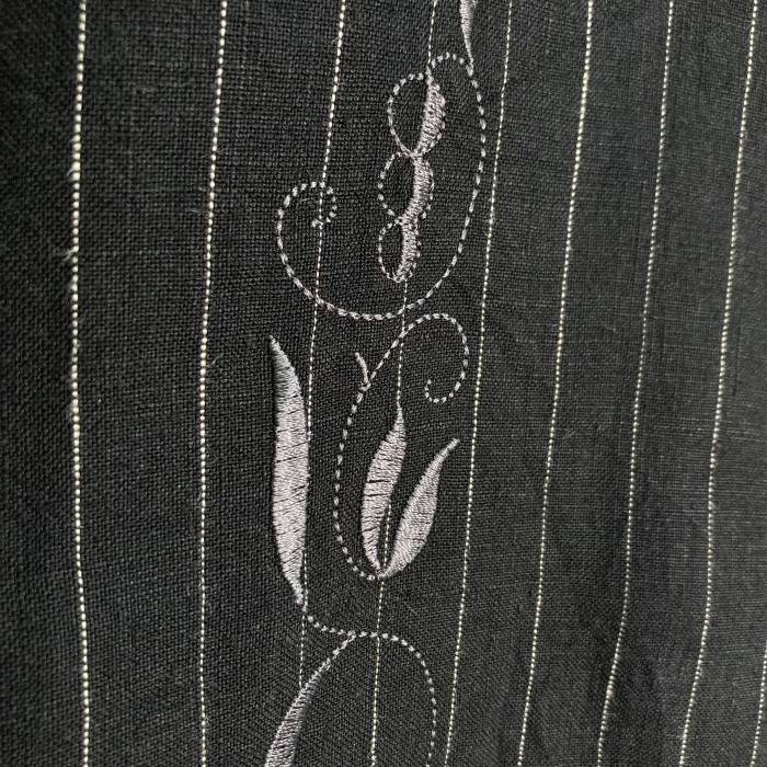 90-00s S/S stripe embroidery shirt | Vintage.City 빈티지숍, 빈티지 코디 정보