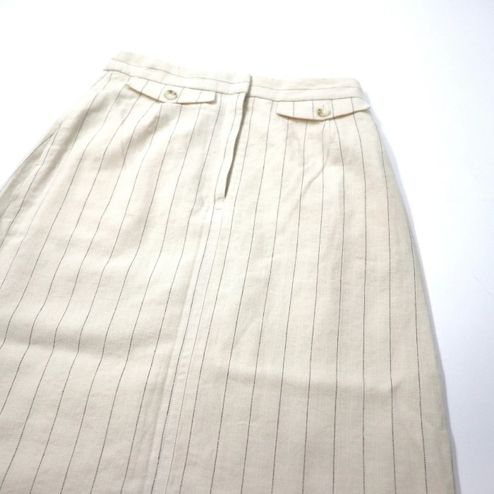 NATURAL BEAUTY BASIC 綿麻ピンストライプスカート M | Vintage.City 古着屋、古着コーデ情報を発信