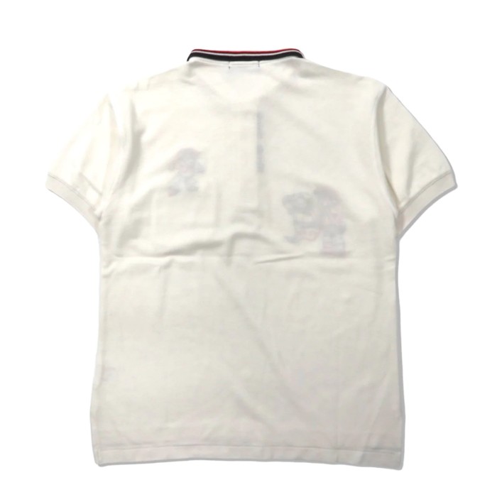 PASC BEAR ポロシャツ M ホワイト コットン キャラクター刺繍 | Vintage.City 古着屋、古着コーデ情報を発信