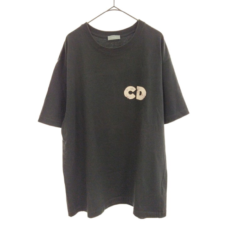 ショーンステューシー ロゴ刺繍半袖Tシャツ ブラック 033J600D0589