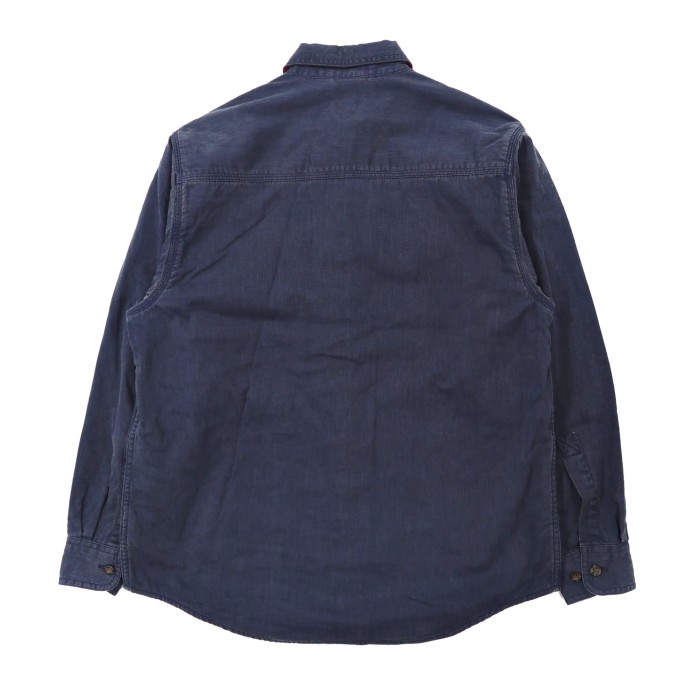 L.L.BEAN ビッグサイズ ワークシャツ S ネイビー コットン | Vintage.City 古着屋、古着コーデ情報を発信