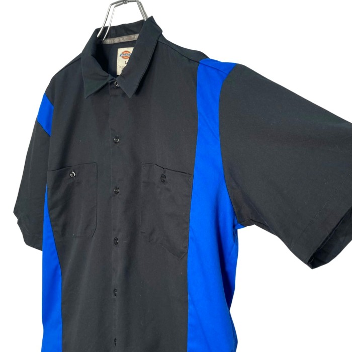 Dickies S/S Black × Blue bi-color shirt | Vintage.City Vintage Shops, Vintage Fashion Trends