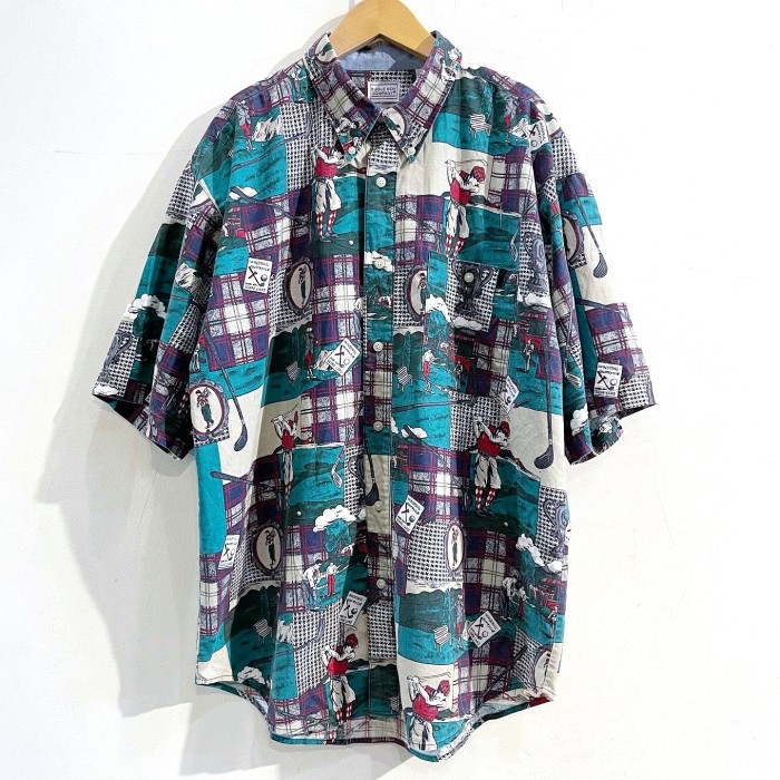 1990's BUGLE BOY patchwork B.D.shirt | Vintage.City 古着屋、古着コーデ情報を発信