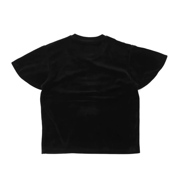 ADIDAS ORIGINALS ラッフルスリーブTシャツ M ブラック ベロア | Vintage.City 古着屋、古着コーデ情報を発信