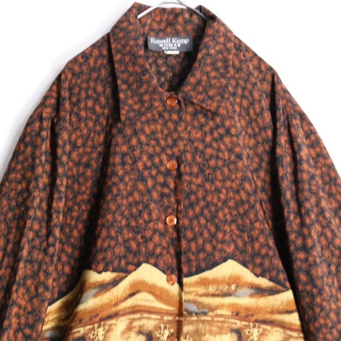Leopard print animal shirt | Vintage.City 古着屋、古着コーデ情報を発信
