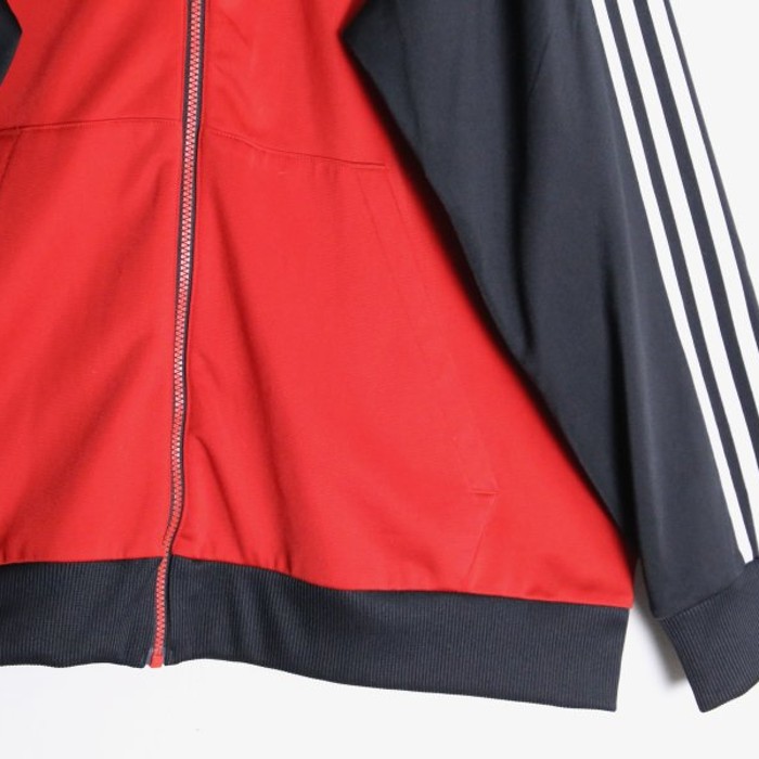"adidas" red×black track jacket | Vintage.City 빈티지숍, 빈티지 코디 정보