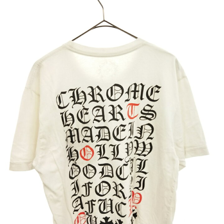 CHROME HEARTS クロムハーツ Made In Hollywood バックプリント クルーネック 半袖Tシャツ ブラック M