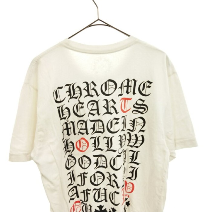 クロムハーツバックプリント クルーネック 半袖Tシャツ ホワイト | Vintage.City 빈티지숍, 빈티지 코디 정보