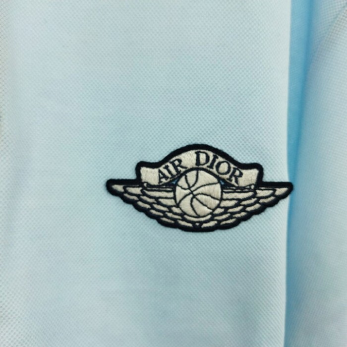ロゴ刺繍ワッペン付き半袖ポロシャツ ブルー 033J806A0448 | Vintage.City 古着屋、古着コーデ情報を発信