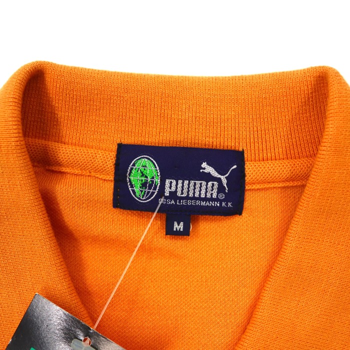 PUMA ポロシャツ M オレンジ コットン ロゴ刺繍 90s 未使用品 | Vintage.City 古着屋、古着コーデ情報を発信
