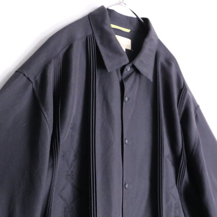 black color elegant embroidery halfshirt | Vintage.City 빈티지숍, 빈티지 코디 정보
