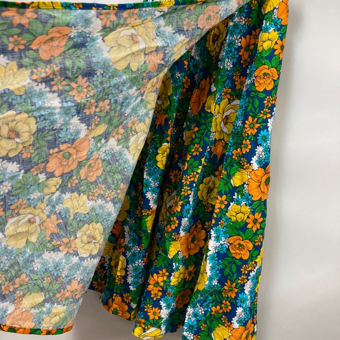 70s Vintage floral long skirt | Vintage.City 古着屋、古着コーデ情報を発信