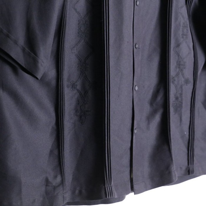 black color elegant embroidery halfshirt | Vintage.City Vintage Shops, Vintage Fashion Trends