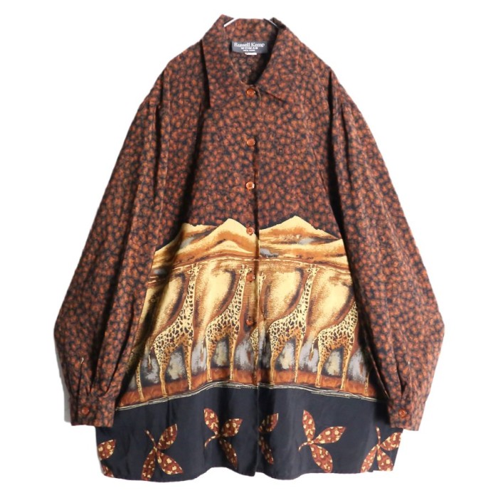 Leopard print animal shirt | Vintage.City 古着屋、古着コーデ情報を発信