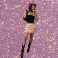 "NINE" Powder Pink Silk Micro Mini skirt | Vintage.City ヴィンテージ 古着