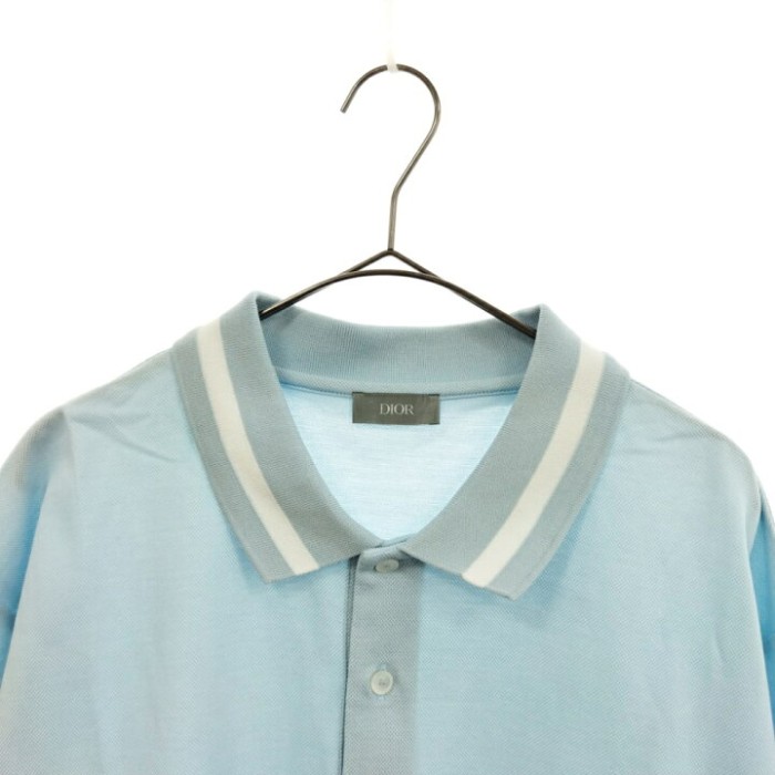 ロゴ刺繍ワッペン付き半袖ポロシャツ ブルー 033J806A0448 | Vintage.City 古着屋、古着コーデ情報を発信