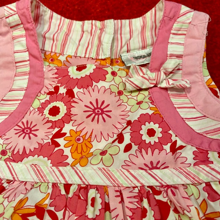 ピンク花柄ワンピース 12M 1歳 ベビー服 | Vintage.City 古着屋、古着コーデ情報を発信