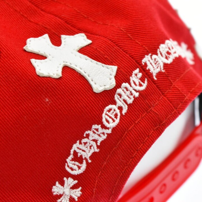 CHROME HEARTS クロスパッチベースボールキャップ 帽子 レッド | Vintage.City 빈티지숍, 빈티지 코디 정보