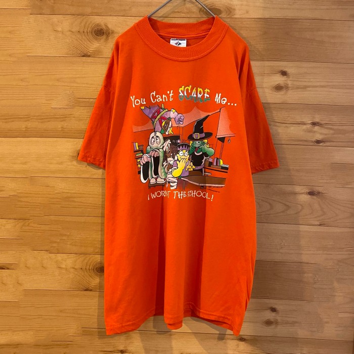 【JERZEES】 MEXICO製 イラストTシャツ オレンジ L US古着 | Vintage.City 빈티지숍, 빈티지 코디 정보