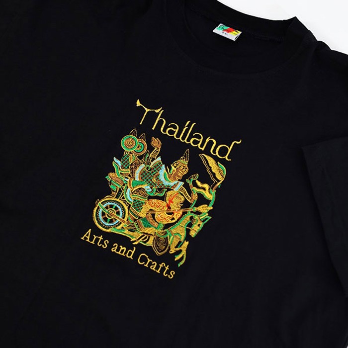 90s Thailand Asian Embroidery T-Shit | Vintage.City 古着屋、古着コーデ情報を発信