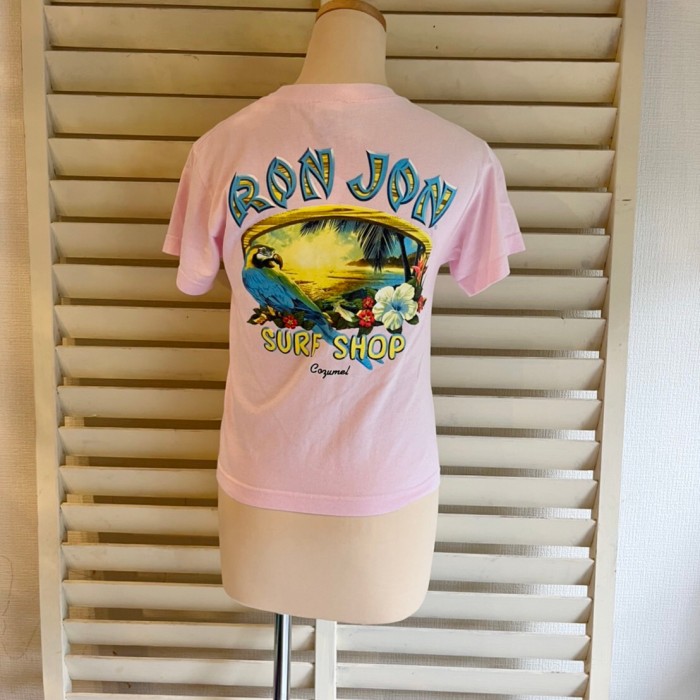 【RON JON SURF SHOP】 ロンジョン Tシャツ オウム ピンク | Vintage.City 빈티지숍, 빈티지 코디 정보
