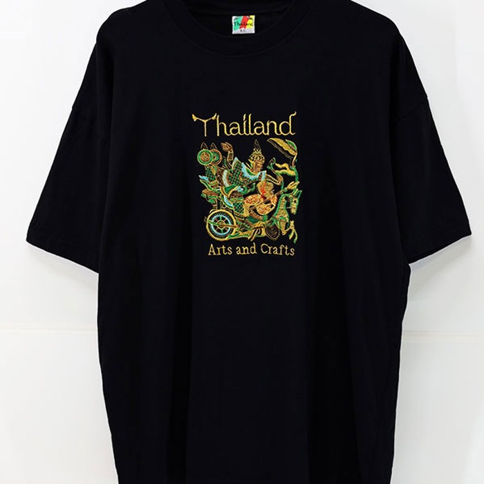 90s Thailand Asian Embroidery T-Shit | Vintage.City 빈티지숍, 빈티지 코디 정보