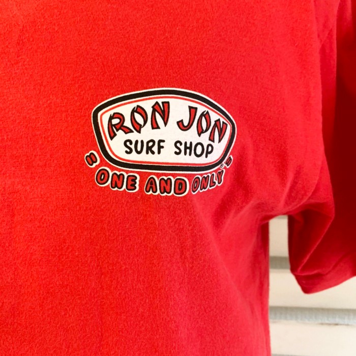 RONJON SURF SHOP】90's ロンジョン 半袖Tシャツ レッド | Vintage.City