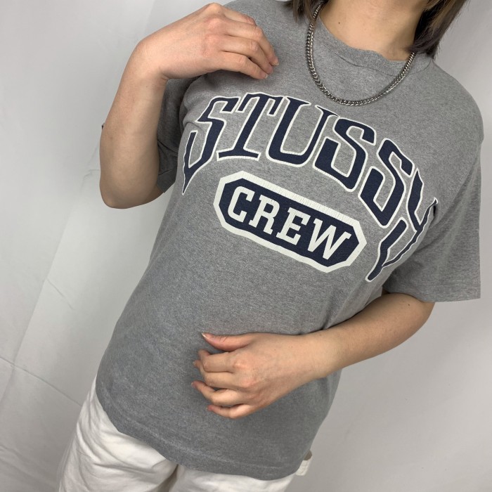 90s' 白タグ オールド【ステューシー】プリントロゴTシャツ
