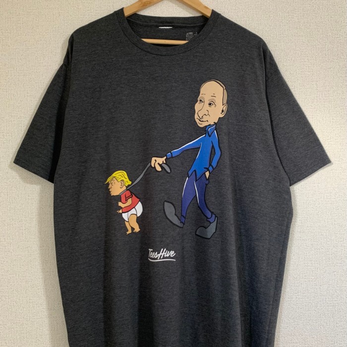 Tシャツ　プーチン大統領　トランプ大統領　キャラクターtシャツ　XL相当 | Vintage.City 古着屋、古着コーデ情報を発信