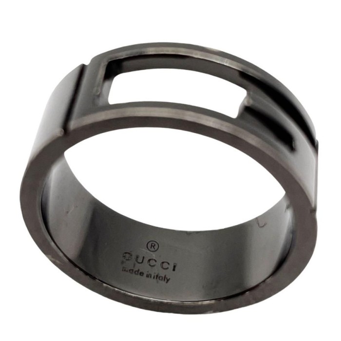 GUCCI グッチ ブランデッド Gリング 指輪 ブラックコーティング 925 | Vintage.City 古着屋、古着コーデ情報を発信