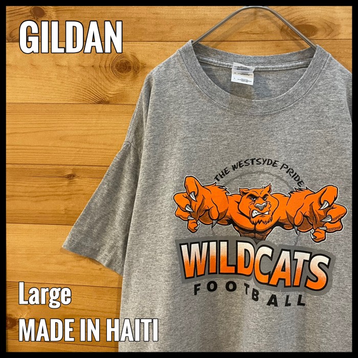 【GILDAN】バックプリント WILDCATS Tシャツ アメフト US古着 | Vintage.City 古着屋、古着コーデ情報を発信