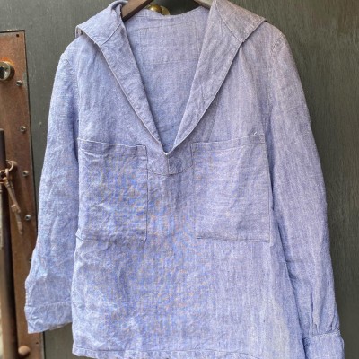 50s フレンチビンテージ　リネンセーラーシャツ | Vintage.City 古着屋、古着コーデ情報を発信