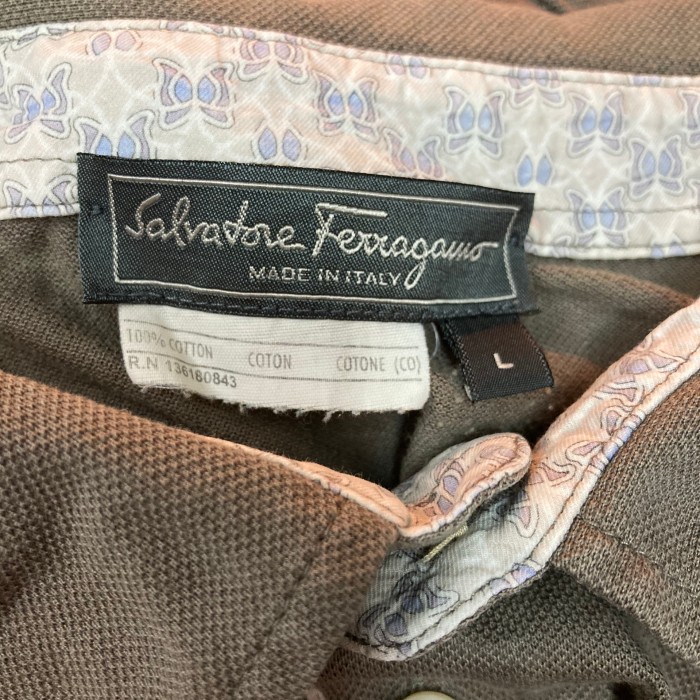 サルヴァトーレ・フェラガモ　半袖ポロシャツ　L | Vintage.City 빈티지숍, 빈티지 코디 정보