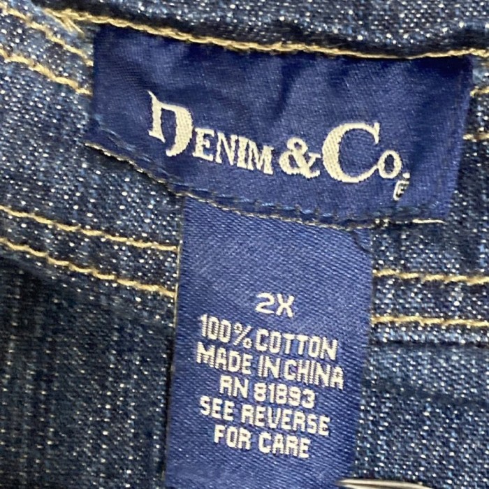 Denim&CO　デニムオーバーオール　海外古着 カジュアルファッション | Vintage.City 古着屋、古着コーデ情報を発信