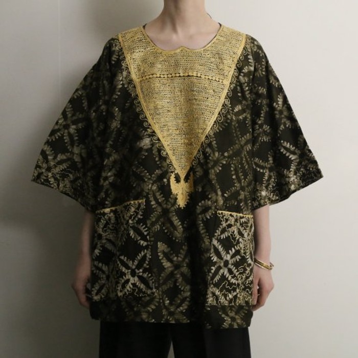 Ethnic style gold embroidery pullover | Vintage.City Vintage Shops, Vintage Fashion Trends