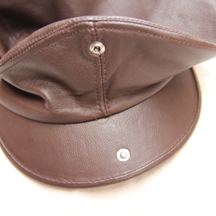 1970's Unknown Brand Leather Hunting Cap | Vintage.City 빈티지숍, 빈티지 코디 정보